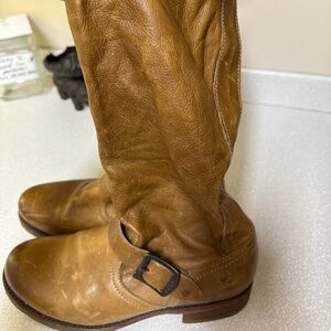 Frye Veronica Slouch Boots camel 8.5